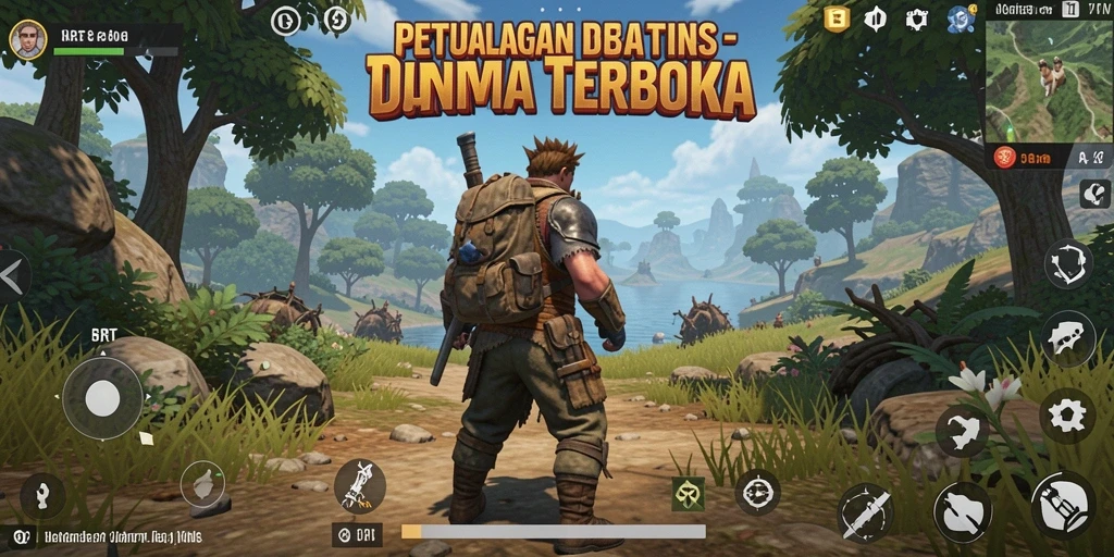 Gameplay seru di dunia terbuka 5RT yang penuh petualangan.