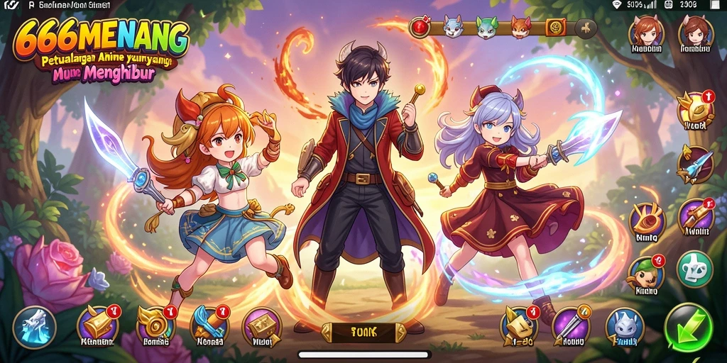 Gameplay seru dan karakter Anime yang menawan.
