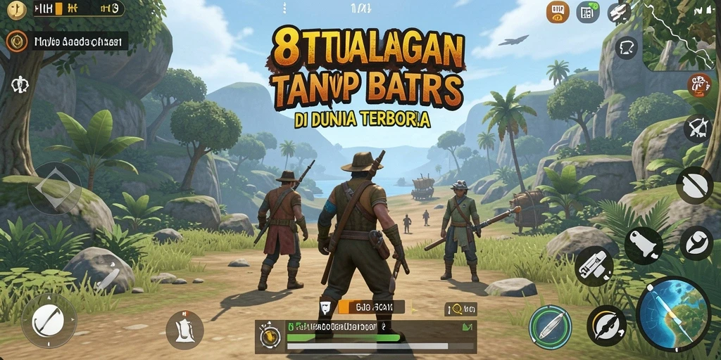 Tampilan menarik dari gameplay 8HHH dalam dunia terbuka.