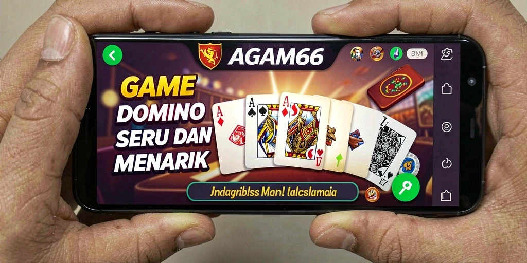 Tampilan gameplay AGAM66 yang menarik dengan tampilan kartu domino.