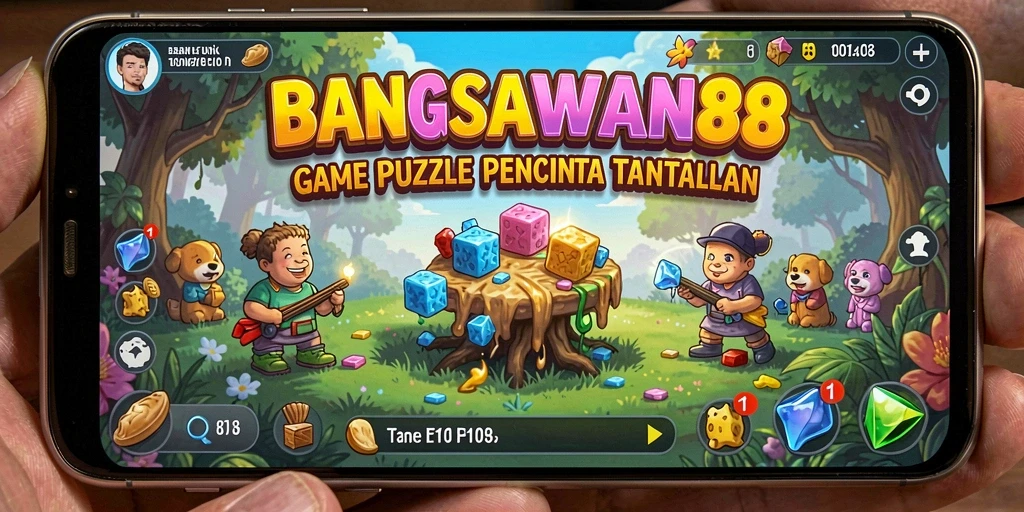 Screenshot gameplay BANGSAWAN88 menampilkan teka-teki yang menarik.
