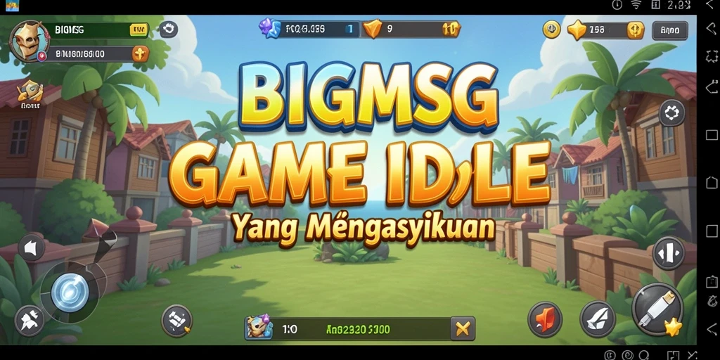 Tampilan gameplay BIGMSG yang santai dan menghibur.
