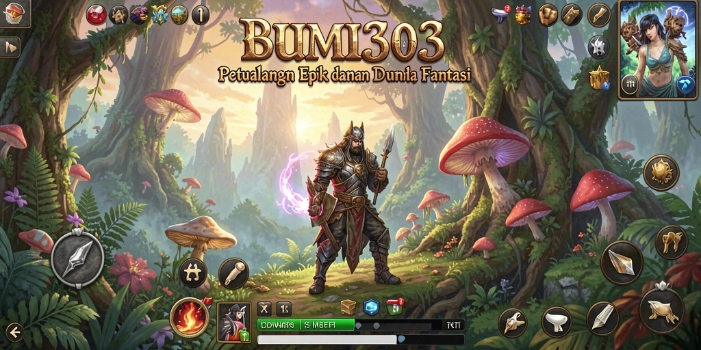 Screenshot menampilkan aksi seru dalam petualangan BUMI303.
