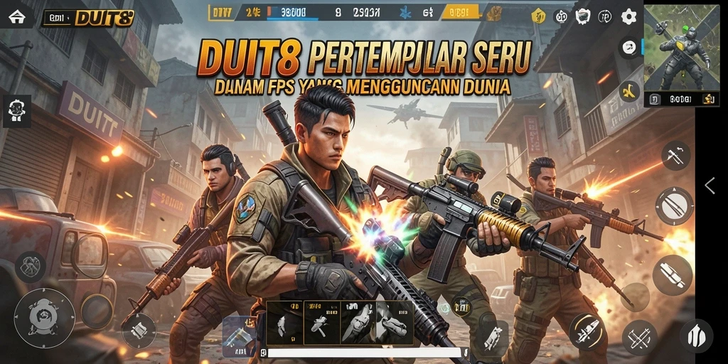 Tampilkan aksi mendebarkan dari gameplay FPS DUIT8.