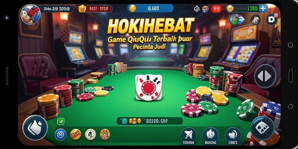 Gameplay seru QiuQiu pada HOKIHEBAT yang menarik.