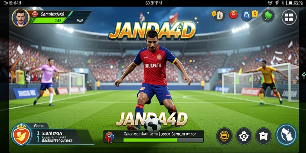Tampilan gameplay JANDA4D yang menarik dan penuh aksi olahraga.