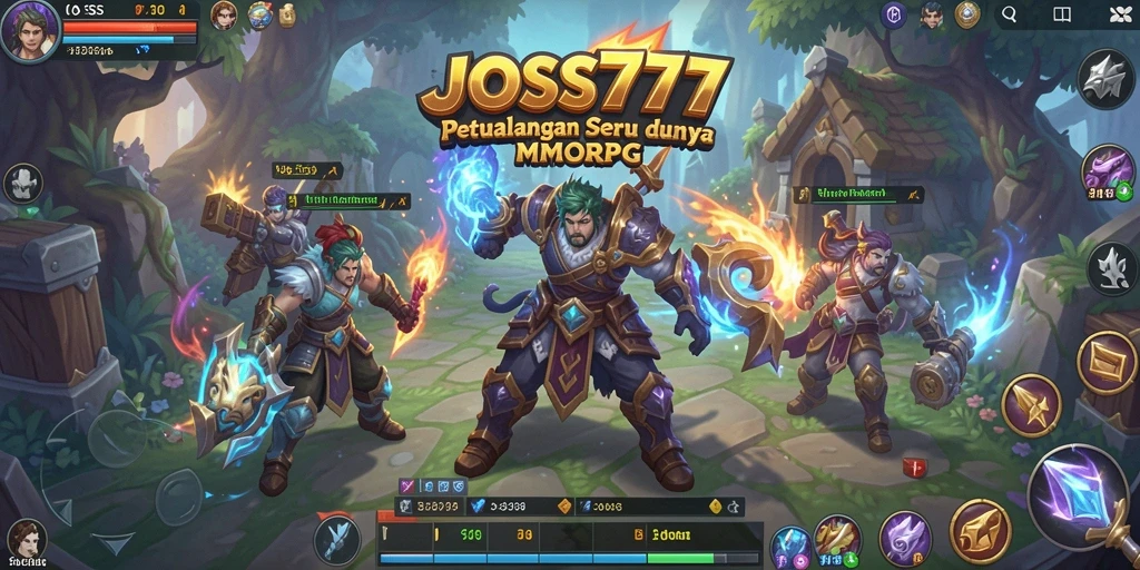 Screenshot utama <strong>JOSS777</strong> yang menampilkan aksi gameplay MMORPG yang epik.