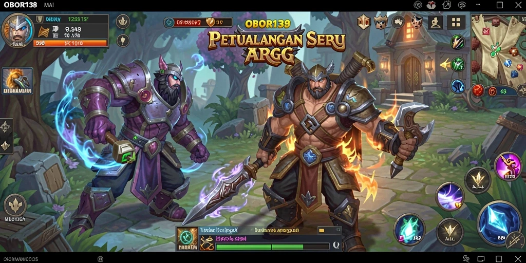 Tangkapan layar gameplay OBOR138 yang penuh aksi dan petualangan.