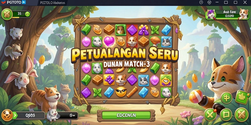 Tampilan gameplay PGTOTO yang penuh warna dan menarik.