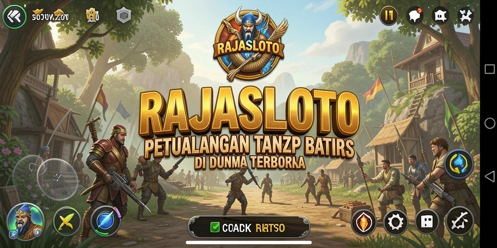 Screenshot permainan RAJASLOTO menampilkan momen seru dalam dunia terbuka.