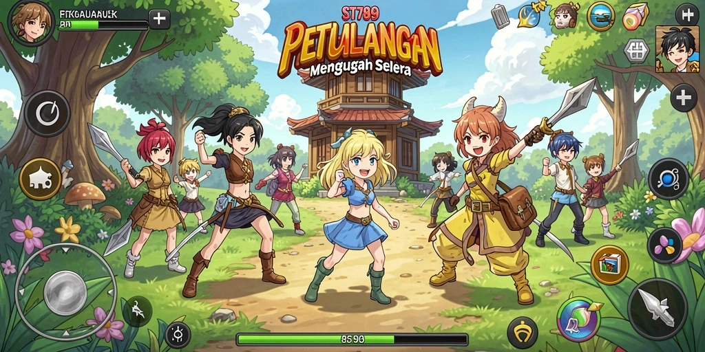 Gameplay ST789 yang menampilkan karakter Anime yang menarik.