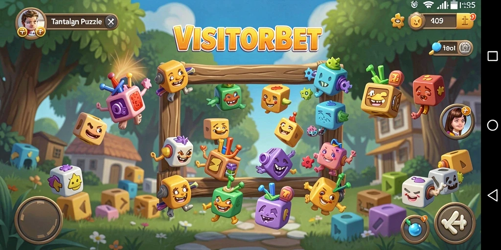 Tangkapan layar menunjukkan gameplay VISITORBET yang penuh tantangan.